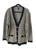 Tahari Houndstooth Black Tan Cardigan Size XL - photo 1