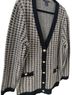 Tahari Houndstooth Black Tan Cardigan Size XL - photo 2
