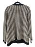 Tahari Houndstooth Black Tan Cardigan Size XL - photo 6