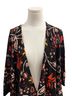 Easel 100% Rayon Floral Black Red Yellow White Jacket Size M - photo 5