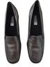 Munro American 100% Leather Solid Black Gold Flats Size 8 1/2 - photo 1
