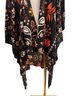 Easel 100% Rayon Floral Black Red Yellow White Pink Green Jacket Size L - photo 5