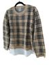 Anne Klein Plaid Tan Black Pullover Sweater Size L - photo 2