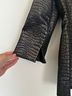Carlisle Black Silver Long Sleeve Blouse Size 4 - photo 5