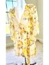 Charlotte Russe Floral Yellow White Romper Size M - photo 3