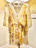 Charlotte Russe Floral Yellow White Romper Size M - photo 10