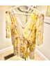 Charlotte Russe Floral Yellow White Romper Size M - photo 5