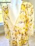 Charlotte Russe Floral Yellow White Romper Size M - photo 4