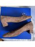 Stuart Weitzman 100% Suede Solid Tan Heels Size 6 1/2 - photo 9