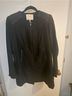Maje 67% Cotton 33% Linen 100% Lambskin 100% Cotton 100% Viscose Solid Graphic Black Jacket Size 8 - photo 5