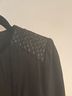 Maje 67% Cotton 33% Linen 100% Lambskin 100% Cotton 100% Viscose Solid Graphic Black Jacket Size 8 - photo 9