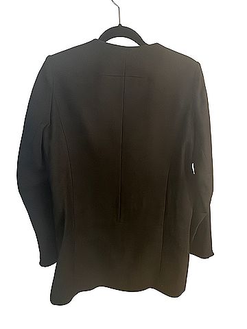 Maje Black Quilted-Shoulder Zip Bomber Coat Jacket (view 2)