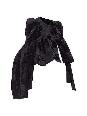 Comme des Garçons Comme Des Garcons velvet checkered 4 sleeves jacket (view 2)