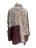 Blue Velvet 100% Cotton Floral Plaid Multi Color Button-Down Shirt Size M - photo 4