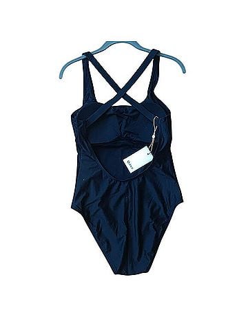 Quince Italian Cross Back One Piece Swimsuit One Piece Swimsuit (view 2)