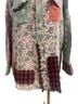 Blue Velvet 100% Cotton Floral Plaid Multi Color Button-Down Shirt Size S - photo 6