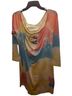 Hello Kitty Tie-dye Pink Blue Yellow Casual Dress Size 2X - photo 1