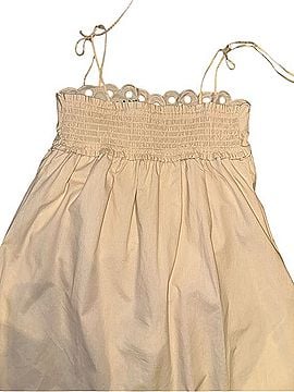 Moon River Cream Embroidered Mini Dress Casual Dress (view 2)