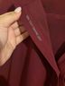 FIGS Burgundy Short Sleeve Blouse Size XL - photo 3