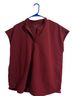 FIGS Burgundy Short Sleeve Blouse Size XL - photo 1