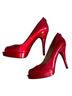 Stuart Weitzman Red Heels Size 8 1/2 - photo 1