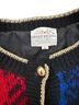 Susan Bristol Fair Isle Plaid Floral Multi Color Cardigan Size L - photo 2