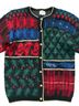 Susan Bristol Fair Isle Plaid Floral Multi Color Cardigan Size L - photo 1