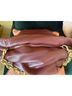 Zara 100% Leather Burgundy Leather Hobo One size - photo 6
