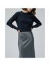 Silk Laundry 100% Merino Solid Blue Wool Pullover Sweater Size S - photo 3