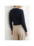 Silk Laundry 100% Merino Solid Blue Wool Pullover Sweater Size S - photo 5