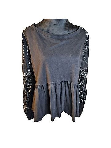 Free People Penny Peplum Long Sleeve T-Shirt (view 2)