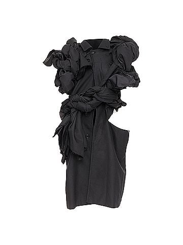 Comme des Garçons Comme Des Garcons textured knots deconstructed coat (view 1)