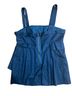 Marc Jacobs 100% Cotton Solid Blue Sleeveless Blouse Size 6 - photo 2