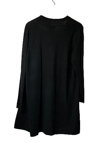 Dialogue Black Open-Front Long Cardigan &amp; matching T-shirt Cardigan (view 2)