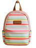 Lily Bloom 100% Recycled Plastic Stripes Multi Color Backpack One size - photo 1