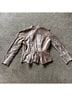 Free People Brown Tan Gold Jacket Size M - photo 4