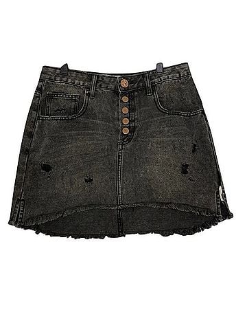 ONE X ONETEASPOON 2020 Mini Skirt Denim Skirt (view 1)