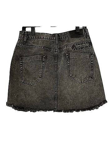 ONE X ONETEASPOON 2020 Mini Skirt Denim Skirt (view 2)