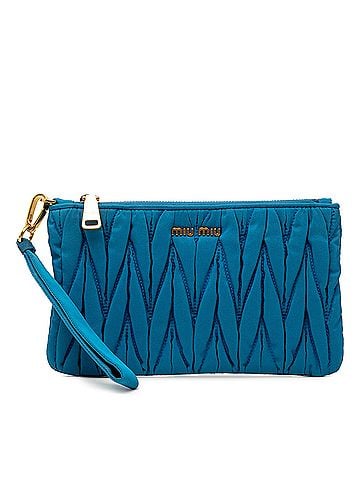 Miu Miu Matelasse Nylon Clutch (view 1)