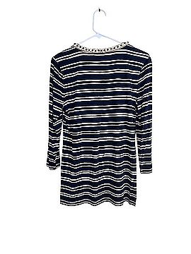 Tory Burch Evan Long Sleeve Silk Top (view 2)