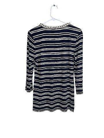 Tory Burch Evan Long Sleeve Silk Top (view 2)