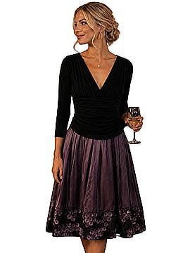 SLNY Taffeta Floral Cocktail Dress (view 1)