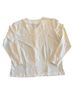 Worthington 100% Polyester Ivory Long Sleeve Button-Down Shirt Size 14 - photo 2