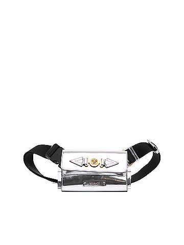 Versace Metallic Calfskin La Medusa Biggie Belt Bag (view 1)