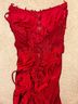 Windsor 100% Polyester 100% Polyester 100% Polyester Floral Red Cocktail Dress Size S - photo 8