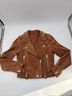 Blank NYC 100% Leather 65% Polyester 35% Cotton Brown Jacket Size XS - photo 4
