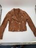 Blank NYC 100% Leather 65% Polyester 35% Cotton Brown Jacket Size XS - photo 7