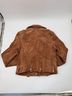 Blank NYC 100% Leather 65% Polyester 35% Cotton Brown Jacket Size XS - photo 6