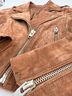 Blank NYC 100% Leather 65% Polyester 35% Cotton Brown Jacket Size XS - photo 3