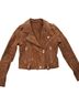 Blank NYC 100% Leather 65% Polyester 35% Cotton Brown Jacket Size XS - photo 1